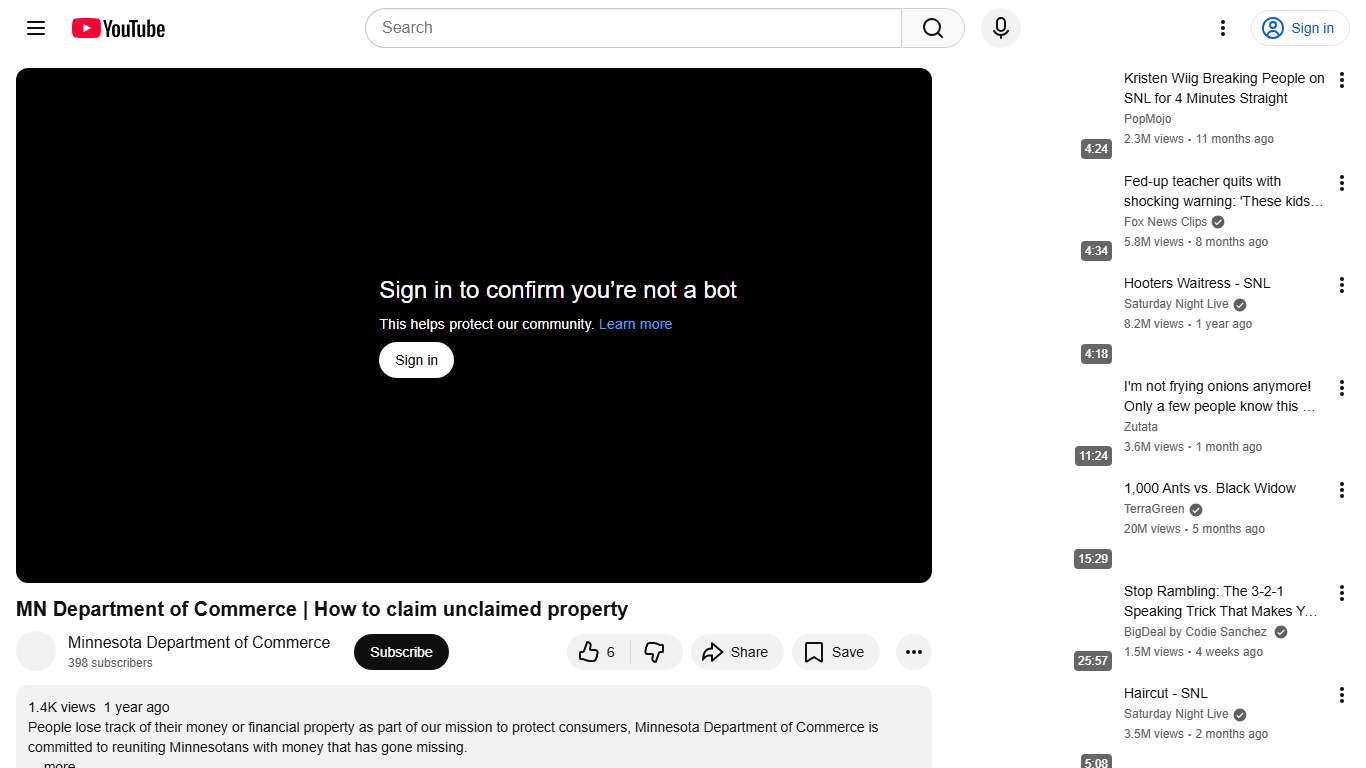 MN Department of Commerce | How to claim unclaimed property - YouTube